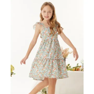 GRACE KARIN Girls Floral Spring Dress for Stylish Kids