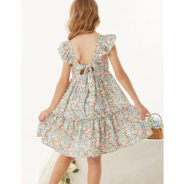 GRACE KARIN Girls Floral Spring Dress for Stylish Kids
