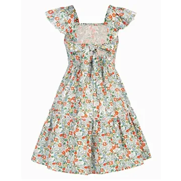 GRACE KARIN Girls Floral Spring Dress for Stylish Kids