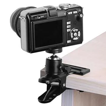 SLOW DOLPHIN Tripod Camera Clip Clamp for Versatile Shooting
