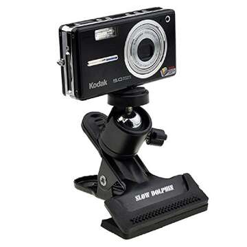 SLOW DOLPHIN Tripod Camera Clip Clamp for Versatile Shooting