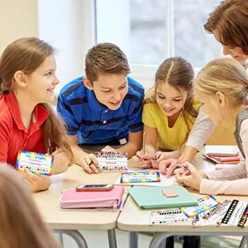 320 Pieces Punch Cards, Incentive Loyalty Reward Card Student Awards Loyalty Cards for Business, Classroom, Kids Behavior, Students, Teachers, 3.5 x 2 Inch, 4 Styles (Colorful)