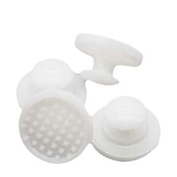 Sino Dental Orthodontic Brackets Bondable Braces Lingual Buttons 10pcs/Pack,Round Base,Ceramic Materials (1 Pack)