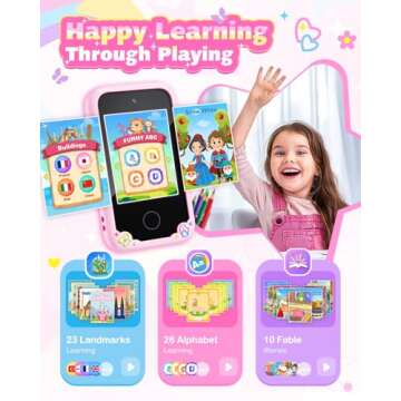 Eltrynic Kids Smart Toy Phone for 3-7 Year Olds
