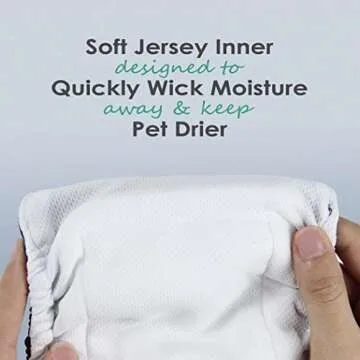 Wegreeco Washable Dog Diapers for Small Male Dogs - 3 Pack