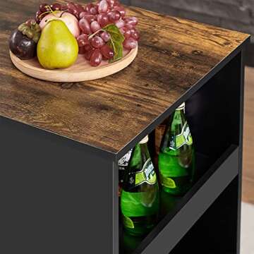 VECELO Compact Dining Table Set for Small Spaces