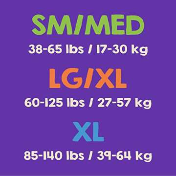 SleepOvers by Cuties, Bedwetting Underwear for Girls and Boys, Small/Medium 38-65 lbs, 60 Count