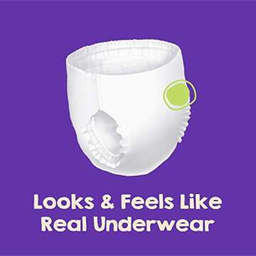 SleepOvers by Cuties, Bedwetting Underwear for Girls and Boys, Small/Medium 38-65 lbs, 60 Count