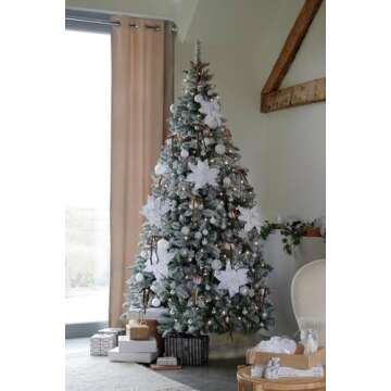 24 Pcs Velvet Christmas Tree Bows - Vintage Decor