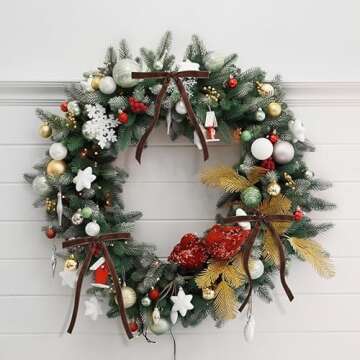 24 Pcs Velvet Christmas Tree Bows - Vintage Decor