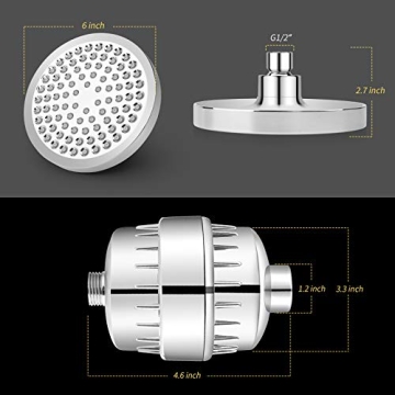 FEELSO Filter Shower Head with 15 Stage Water Filtration