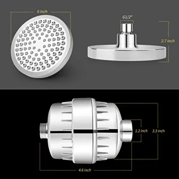 FEELSO Filter Shower Head with 15 Stage Water Filtration