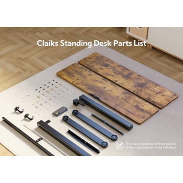 Claiks Electric Standing Desk Adjustable Height Ergonomic Office