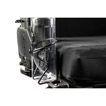 Giraffe Bottle Aluminum Bottle Holder with Rail Mount Bracket (Universal for Quantum, Permobil, and Similar)