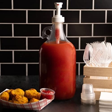 Stylish Glass Pump Dispenser for Laundry and Kitchen Needs