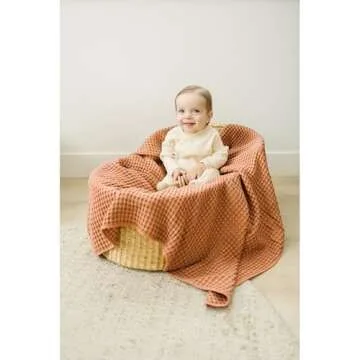 Konssy Waffle Baby Blanket - Soft and Durable Nursery Essential