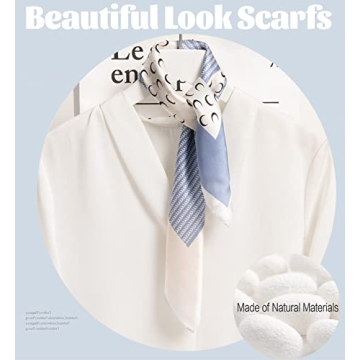 Stylish kcctoo Mulberry Silk Feeling Scarf for Versatile Fashion