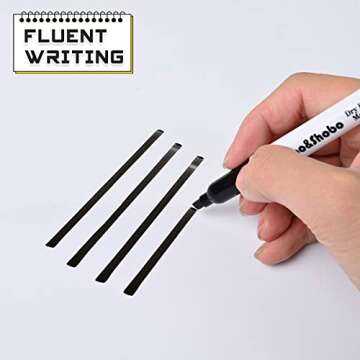 Dabo&Shobo Dry Erase Markers, （80 Count, Black,Chisel Tip）-White Board Markers/Pens ，Very Suitable for Writing on The School、 Office 、Home Dry Erase whiteboard Mirror Glass…