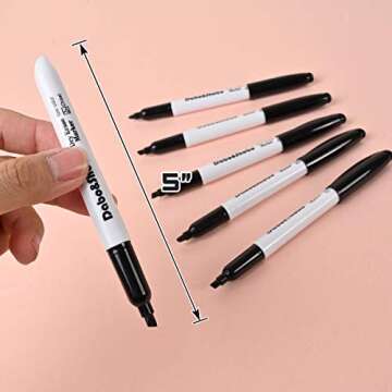 Dabo&Shobo Dry Erase Markers, （80 Count, Black,Chisel Tip）-White Board Markers/Pens ，Very Suitable for Writing on The School、 Office 、Home Dry Erase whiteboard Mirror Glass…