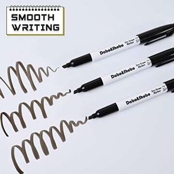 Dabo&Shobo Dry Erase Markers, （80 Count, Black,Chisel Tip）-White Board Markers/Pens ，Very Suitable for Writing on The School、 Office 、Home Dry Erase whiteboard Mirror Glass…