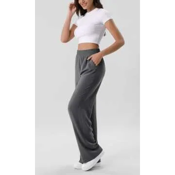 Shop ODODOS Lightweight Chiffon Wide Leg Pants