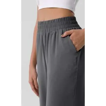Shop ODODOS Lightweight Chiffon Wide Leg Pants