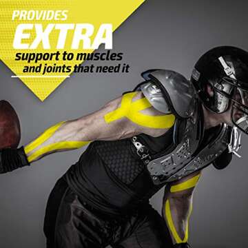 Physix Gear Cotton Kinesiology Tape Roll 16ft - Waterproof