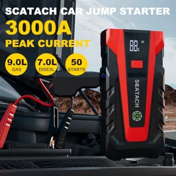 Scatach 3000A Car Battery Jump Starter - Portable Power for Your Vehicle