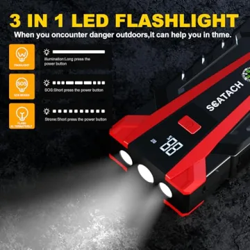Scatach 3000A Jump Starter: Compact & Powerful Car Boosters