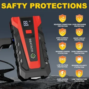 Scatach 3000A Jump Starter: Compact & Powerful Car Boosters