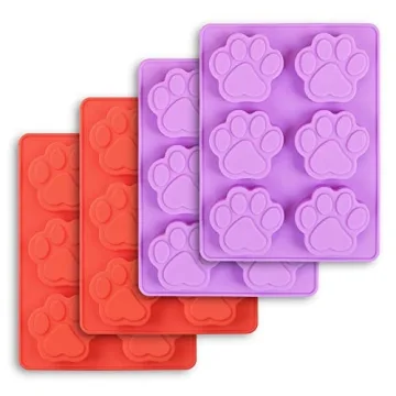 Cozihom Puppy Dog Paw Silicone Molds - Food Grade, Perfect for Treats