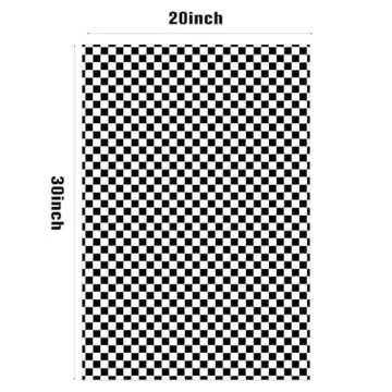 5 Sheets Folded Race Car Wrapping Paper Checkered Party Gift Wrapping Paper for Kids Birthday,Shower,Celebration DIY Crafts Gift Packing, 20 x 30 Inch