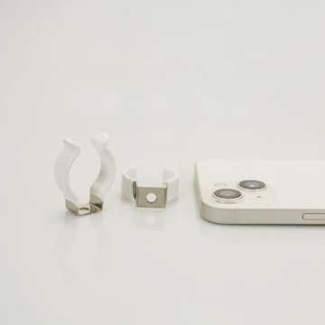 (24-Pack) JESLED T8 U Clips Holder Bracket for 8FT LED Light Bulbs, LED Fluorescent Tube Replacement Mounting Accessories, Stainless Steel Lamp Support, Lampholder, Pipe Clamps to Prevent Sagging