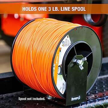 Buyers Products LT40 Weed Wacker Commercial Trimmer Line Holder w/ Mounting Hardware & Low Profile S...