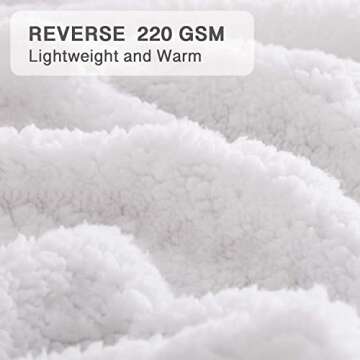 Rose Home Fashion Throw Blankets Gifts for Women Birthday Gifts for Women Sherpa Blanket Couch Blanket (50" X 60" Throw, Grey)