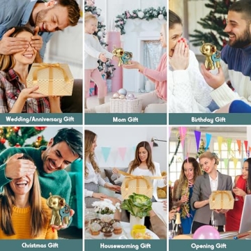 Kresecioo Gold Elephant Statue Set - Home & Gifts