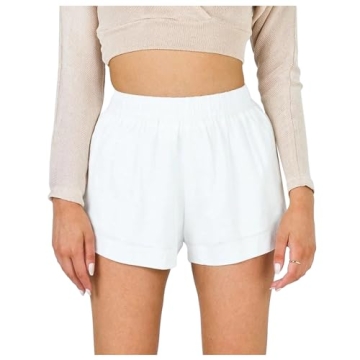 Tenopuli Women Y2K Lounge Shorts Elastic Waist Cute Striped Pajama Shorts Summer Pinstripe Print Box...