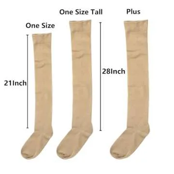 Bestjybt Thigh High Socks for Women - Warm & Stylish