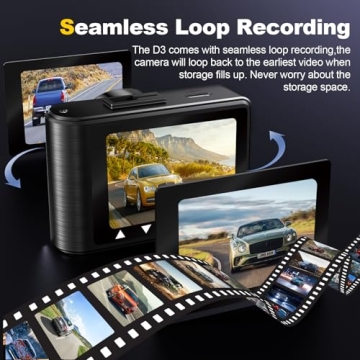 4K/1080P Dual Dash Cam with WiFi and 64GB SD Card