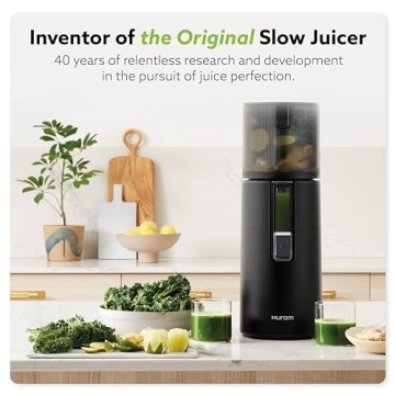 Hurom H400 Slow Juicer | Easy Clean, Compact, Quiet Motor