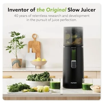 Hurom H400 Slow Juicer | Easy Clean, Compact, Quiet Motor