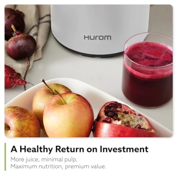 Hurom H400 Slow Juicer | Easy Clean, Compact, Quiet Motor