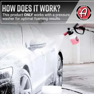 Adam's Premium Foam Cannon - Foam Cannon Soap Sprayer for Car Wash | Sprayer Cannister for Pressure Washer 1/4" Quick Disconnect