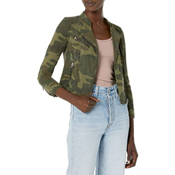 Stylish [BLANKNYC] Women’s Camouflage Tencel Jacket