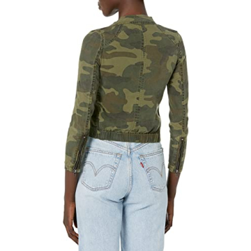 Stylish [BLANKNYC] Women’s Camouflage Tencel Jacket