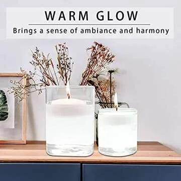 YYHC 36 Pack Unscented Floating Candles for Events