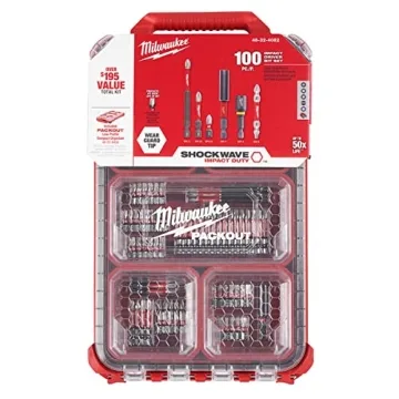Milwaukee 100-Piece Impact Driver Bit Set for All Jobs