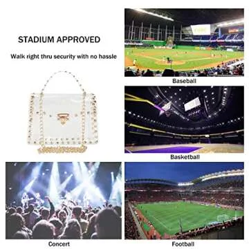 Stylish COAIMANEY Clear Crossbody Bag for Events
