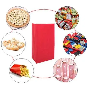 KEYYOOMY Small Red Paper Bags For All Celebrations