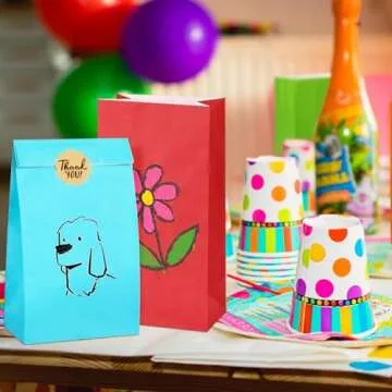 KEYYOOMY Small Red Paper Bags For All Celebrations